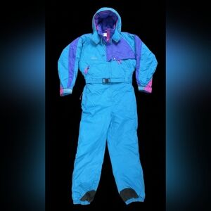 Women's Blue and Purple Ski Jacket